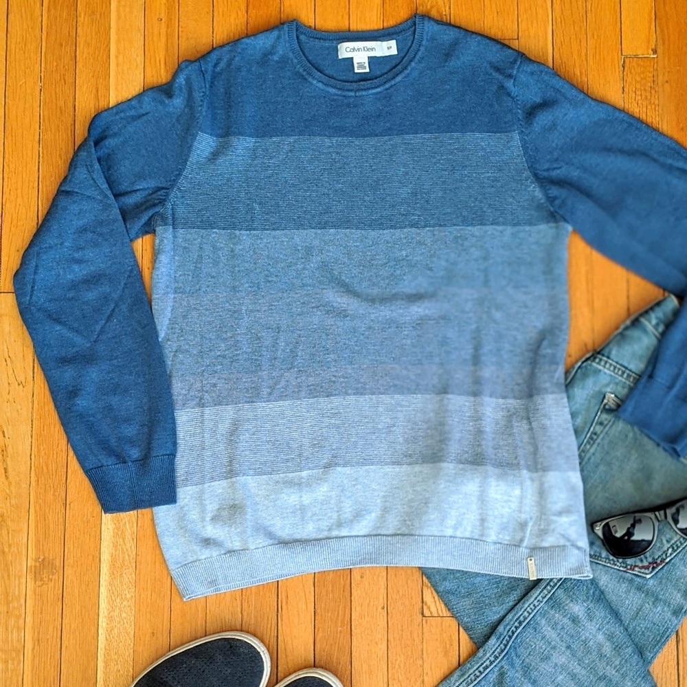 Calvin Klein Striped Crewneck Sweater